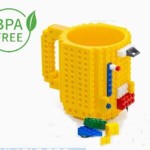 NEW Working Lego Mug w/Toys